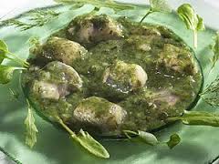 Paling in 't groen met witte wijn